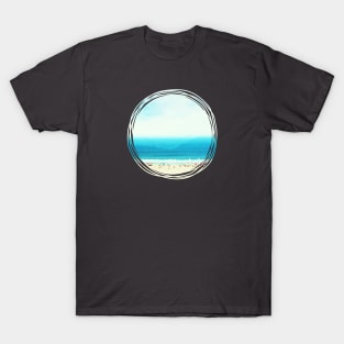 Beautiful ocean beach with big sky T-Shirt